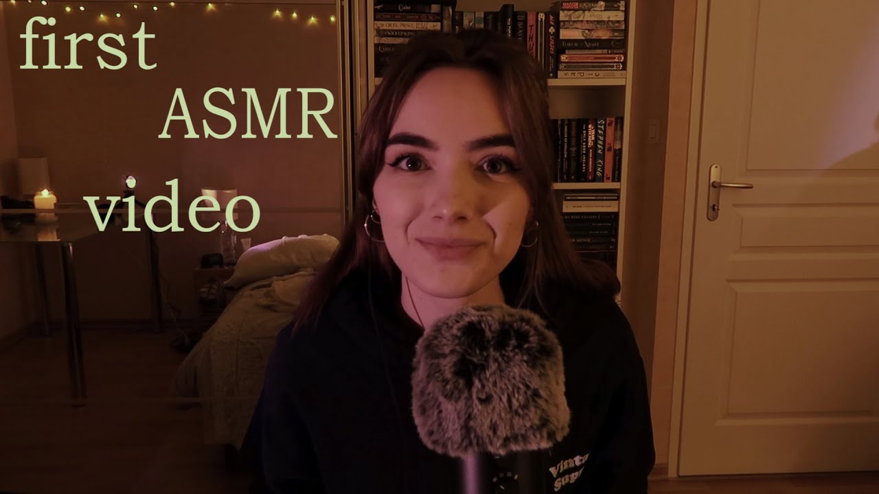 Trying ASMR for the first time (whispering, tapping, scratching, a little bit of french, and more)