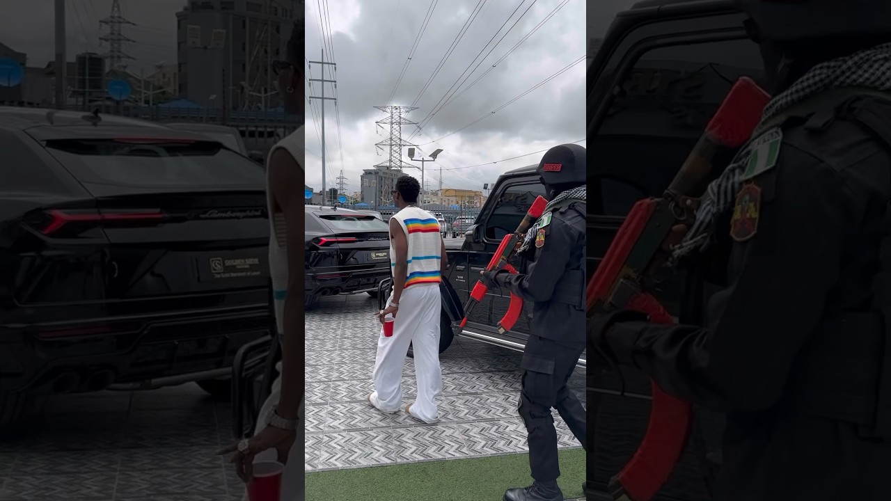 Ola of Lagos finally met Wizkid 😭 #wizkid #lamborghini #mercedes #toyota