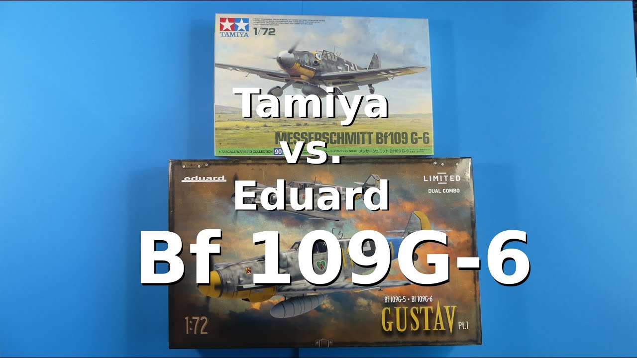 Messerschmitt Bf 109G-6 Tamiya vs. Eduard 1/72 (Some comparison between manufacturers decisions)