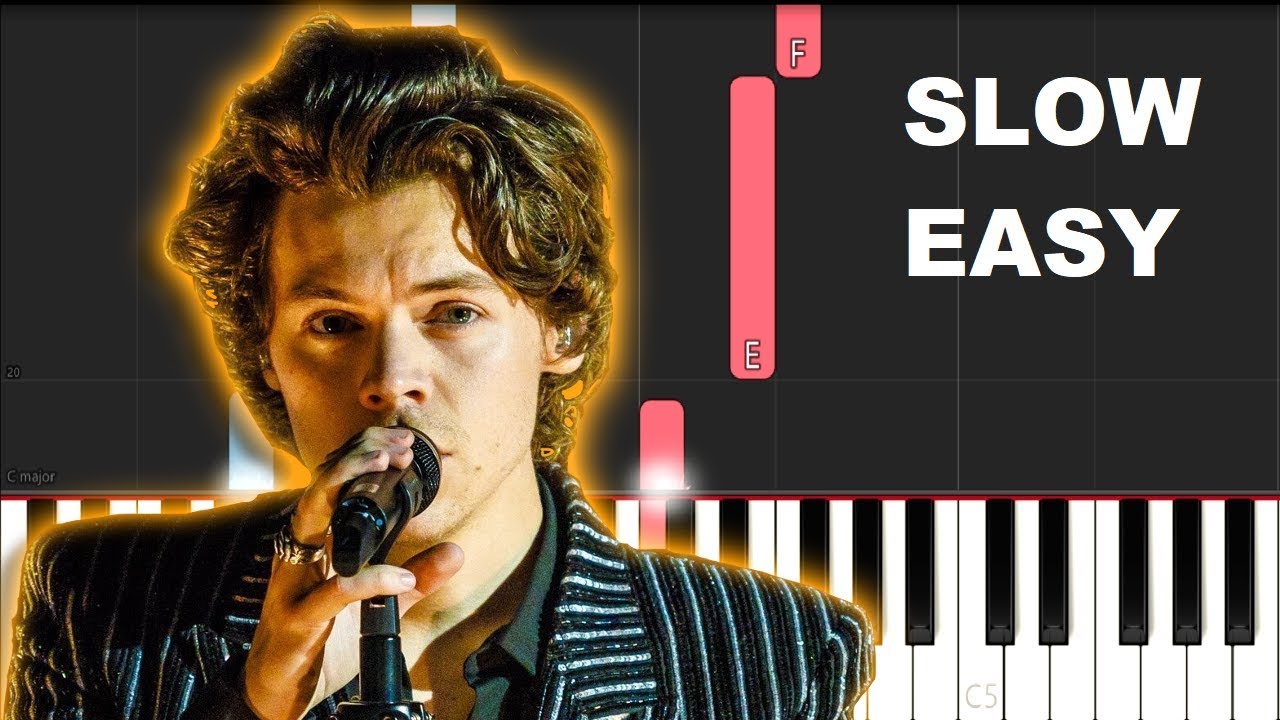 Harry Styles - Watermelon Sugar (SLOW EASY PIANO TUTORIAL)