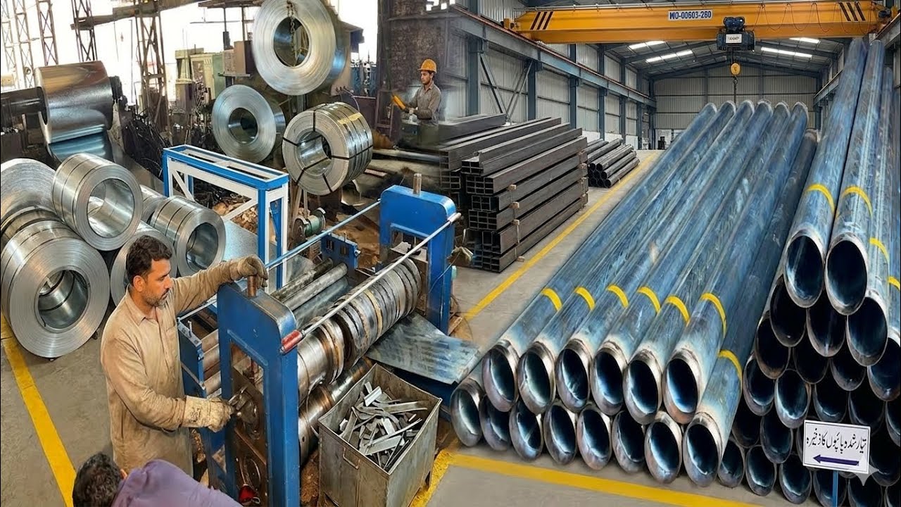 How Stainless Steel Pipes Are Made in Factory | Complete Manufacturing Process