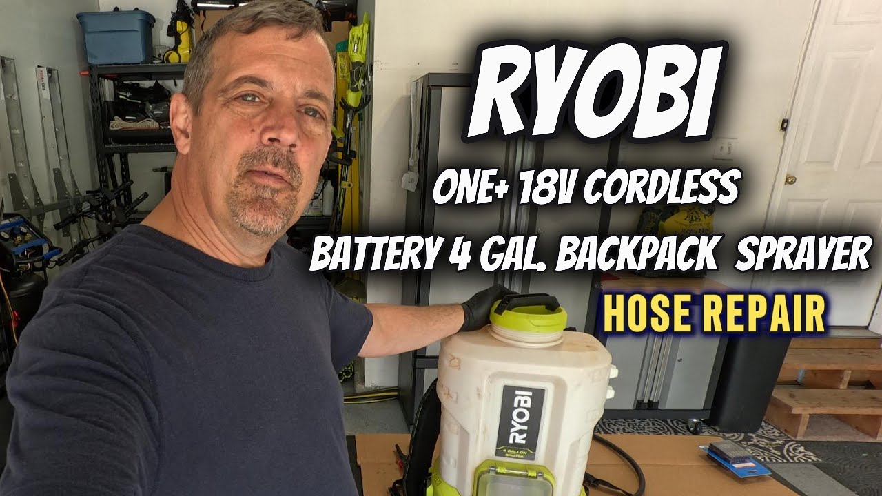 EASY WAY TO FIX A RYOBI  ONE+ 4-GALLON  SPRAYER  HOSE!