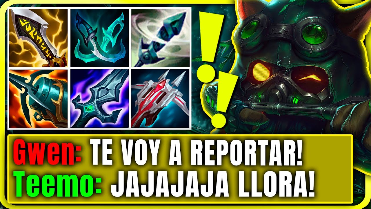 😈¡La *GWEN MÁS LLORONA* de EUROPA SE QUEJA cuando PICKEO TEEMO TOP y SUFRE EL MAYOR CASTIGO!