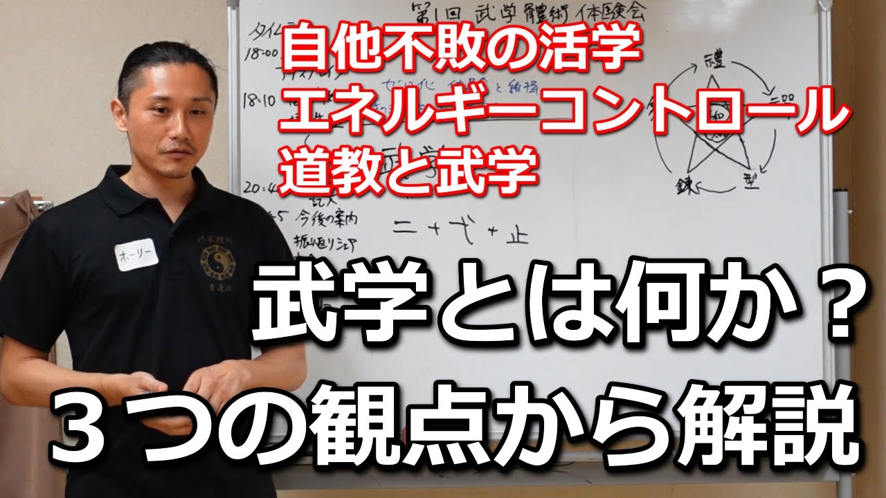 武学とは何か？自他不敗・エネルギーコントロール・創造！３つの視点から解説！【武学チャンネル】