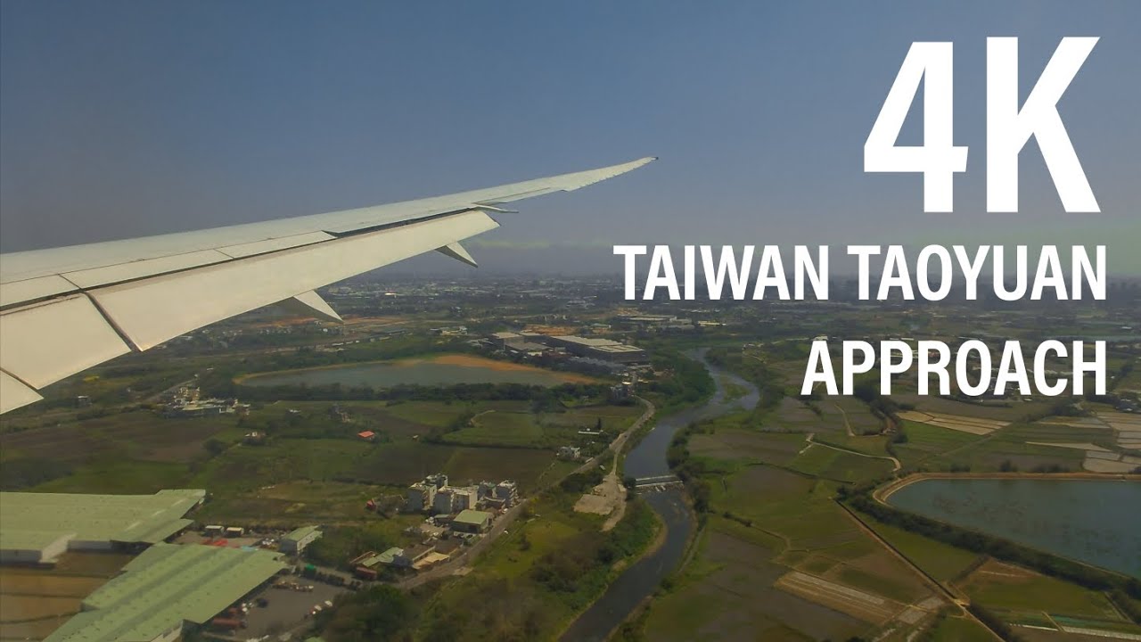 4K | EVA Air Boeing 787-10 | Full approach to runway 05R at Taiwan Taoyuan International Airport