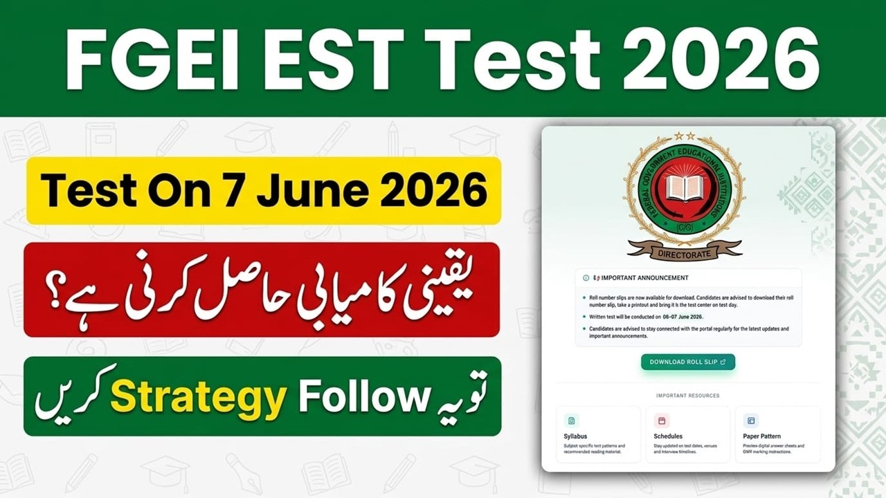 Elementary School Teacher Test Preparation | FGEI EST Test Preparation | FGEI EST Past Papers