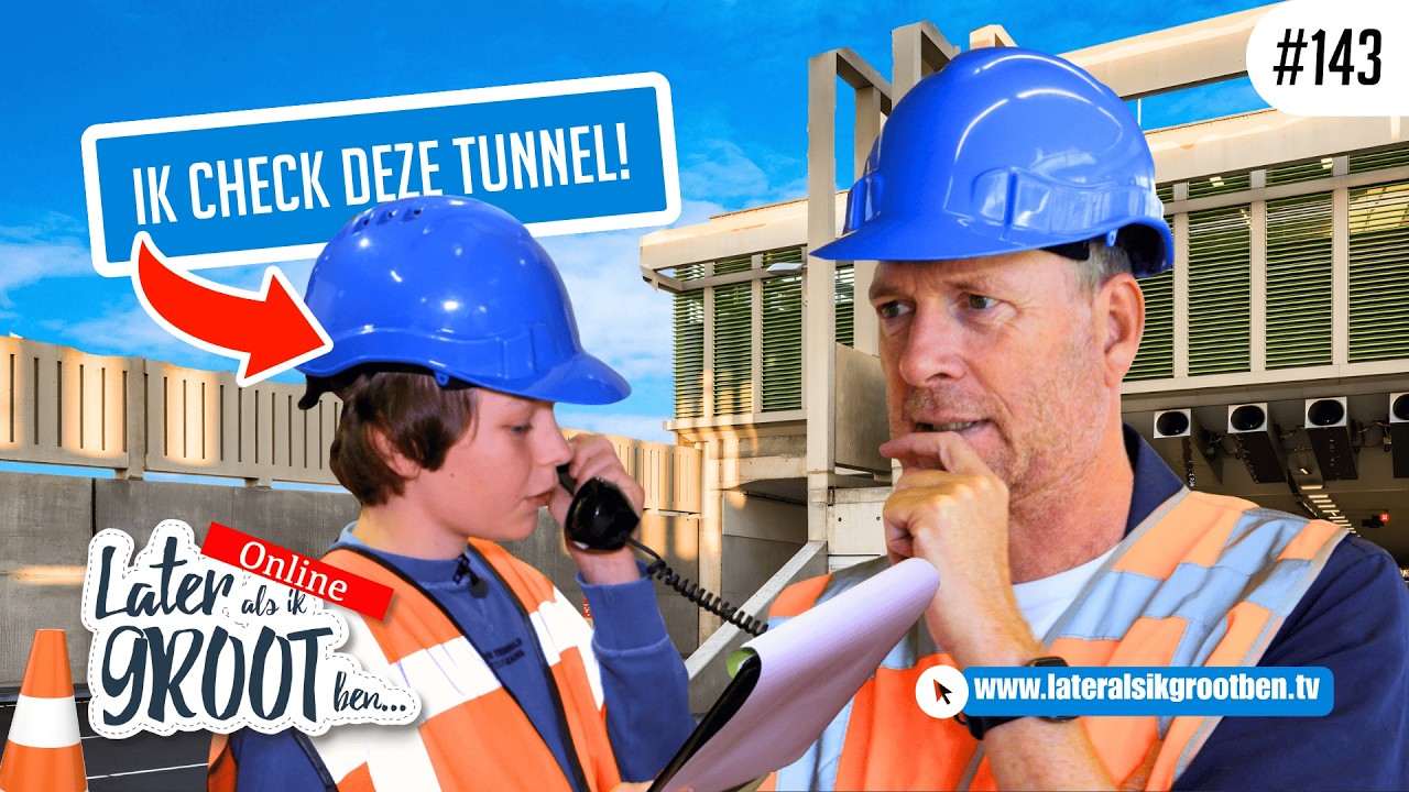 Zo blijven tunnels in Utrecht veilig! Teun (12) loopt mee met een tunnelbeheerder