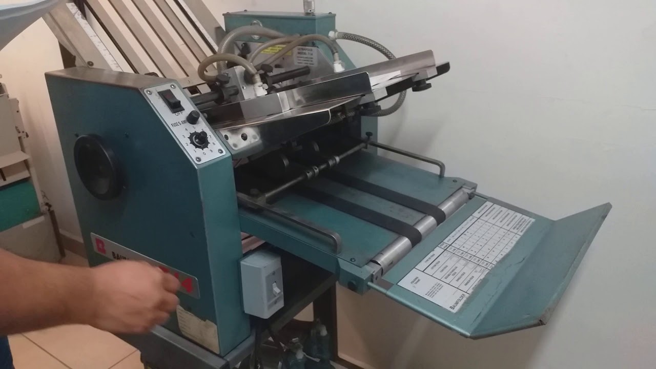 BAUMFOLDER 714 DOBLADORA DE PAPEL DIC. DE 2019