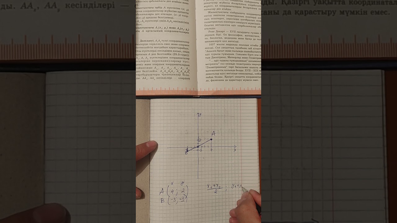 Жазықтықтағы нүктенің координаталары 1 сабақ