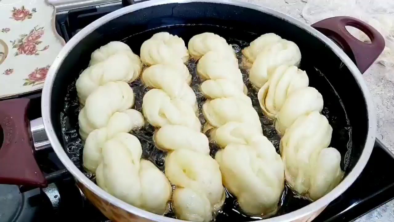Плетенное тесто # Сладкие ПЫШКИ - очень вкусный и простой рецепт пышек или пончиков - КАК В ДЕТСТВЕ