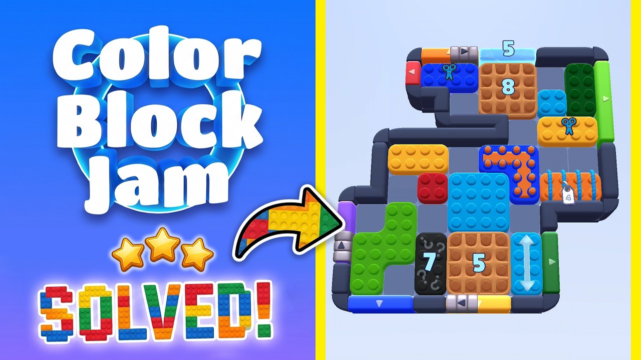 Color Block Jam Poziom 1105 (1106) | Wszystkie zagadki rozwiązane! 🎯