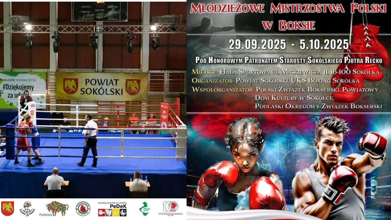 Finał XXXIII Młodzieżowych Mistrzostw Polski Mężczyzn w Boksie Olimpijskim 2025 Sokółka