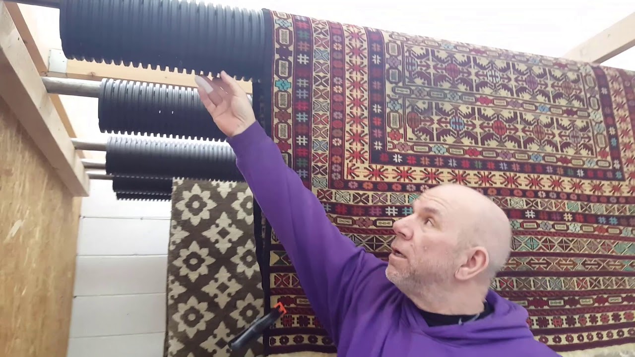 Rug drying at Arcadia rug spa