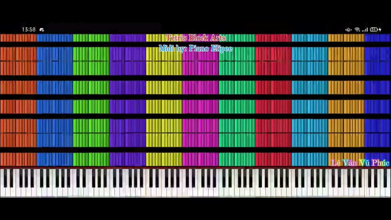 [Black MIDI] Tetris Block Arts | 5.4 million notes