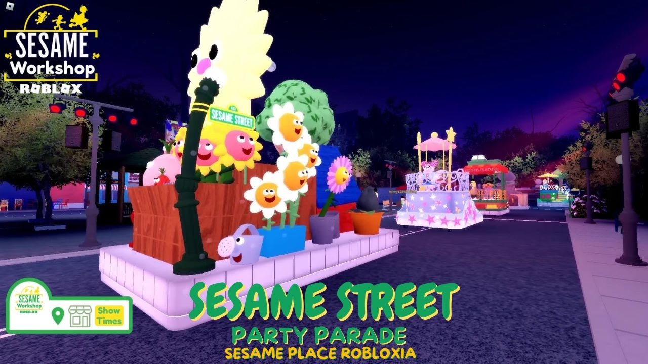 Sesame Street Party Parade | 7/29 Nighttime Performance | Sesame Place Robloxia