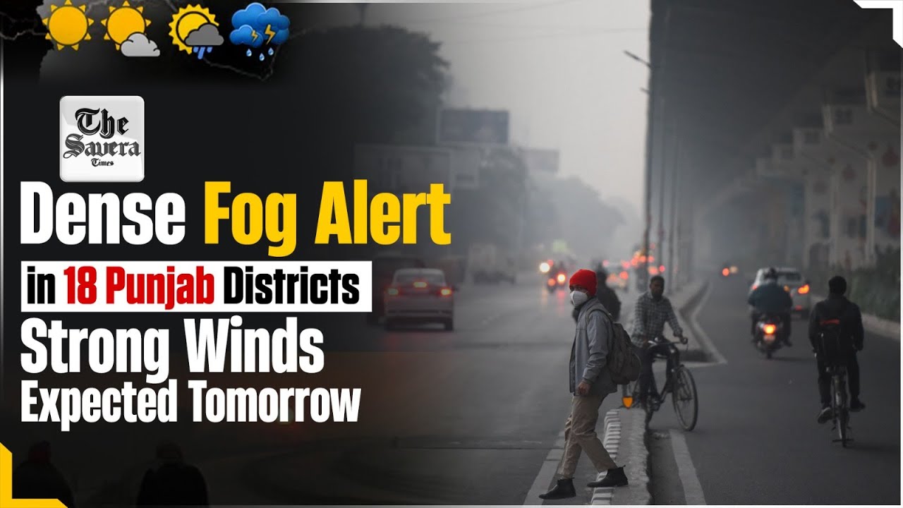 Live | Dense Fog Alert in 18 Punjab Districts; Strong Winds Expected Tomorrow