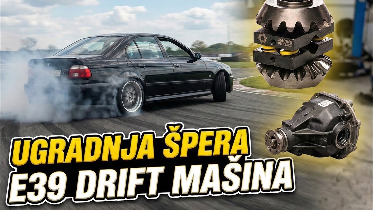 BMW E39 530i postaje drift ma&scaron;ina za zimu! Ugradnja &scaron;pera RacingDiffs