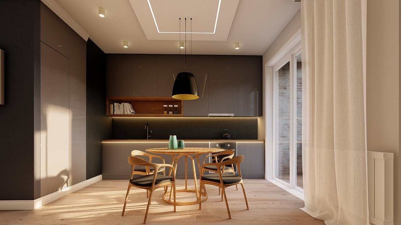 2 bedroom apartment interior design, Moscow