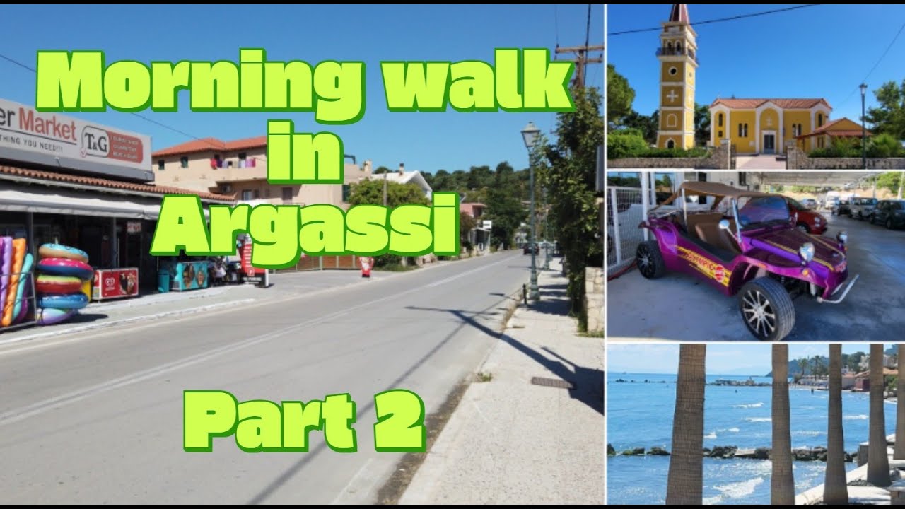 Morning Walk in Argassi heading toward The Church of St Eustathios Part 2