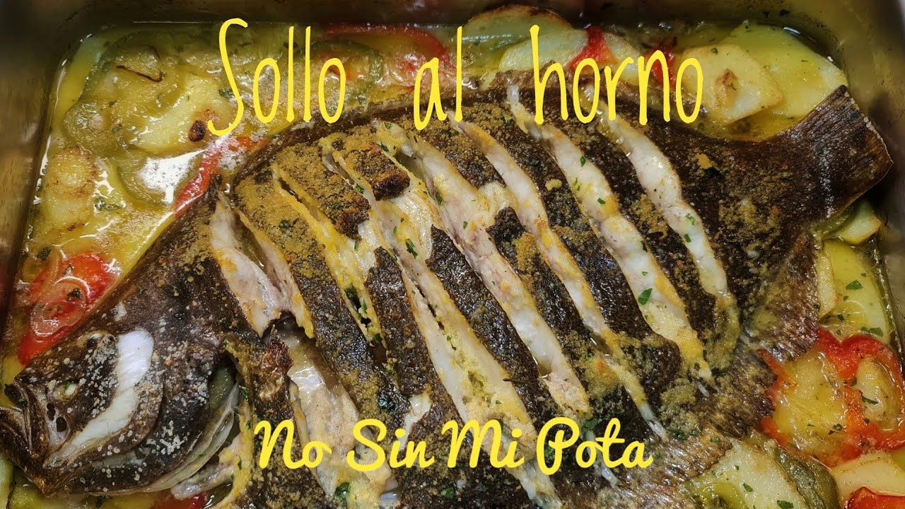 SOLLO o RODABALLO al horno [Coruxo en gallego] Receta paso a paso