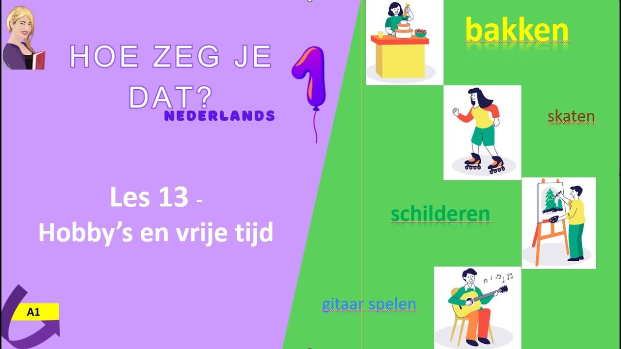 Hoe zeg je dat ? - Les 13   dialoog hobby's en vrije tijd