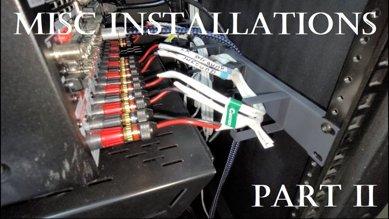 Basement Home Theater - Misc. Installations & AV Rack Build Part 2