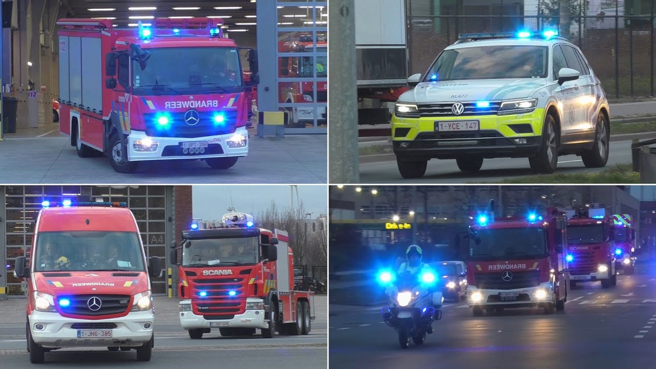 [Begeleiding] Grote Brand in Hoogspanningscabine in Antwerpen - Hulpdiensten met spoed onderweg!