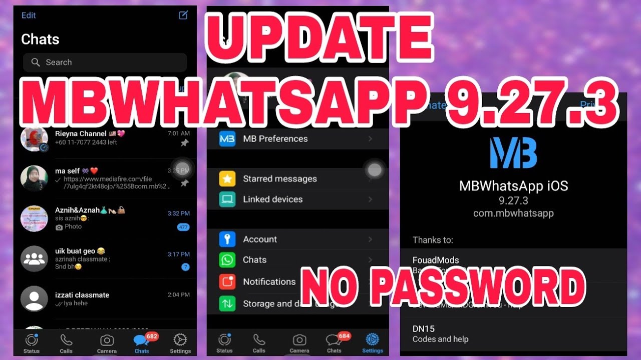 NEW UPDATE MBWHATSAPP V9.27.3 | TERBAHARU 2022 | NO PASSWORD