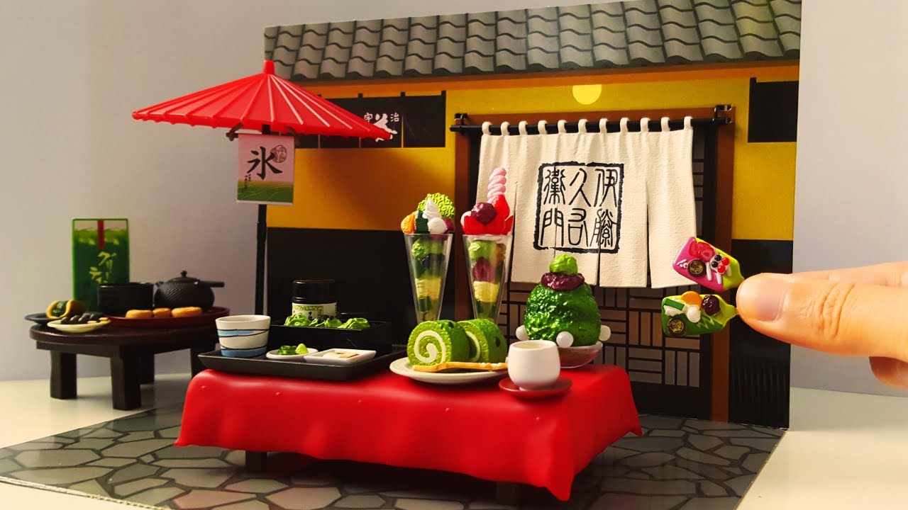 🍵 Unboxing Re-Ment Matcha Foods | Kyoto Ujicha Itohkyuemon | Full Set Blind Box Miniature Toy Food