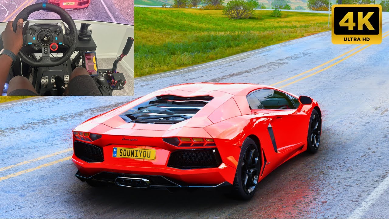 1350 HP Lamborghini Aventador | Forza Horizon 5 Logitech G29 Steering Wheel Gameplay In 4K