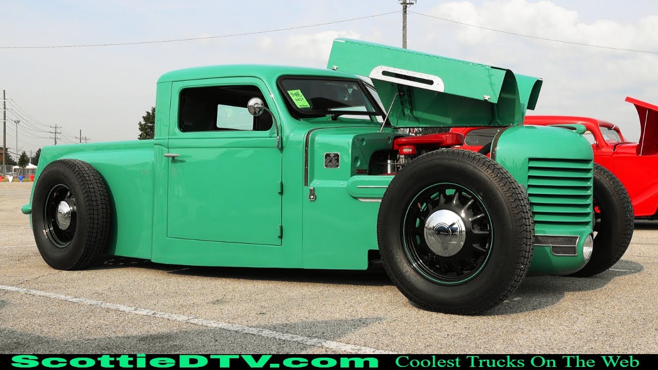 1940 Diamond T Hot Rod Pickup Truck 2021 NSRA Street Rod Nationals Louisville KY