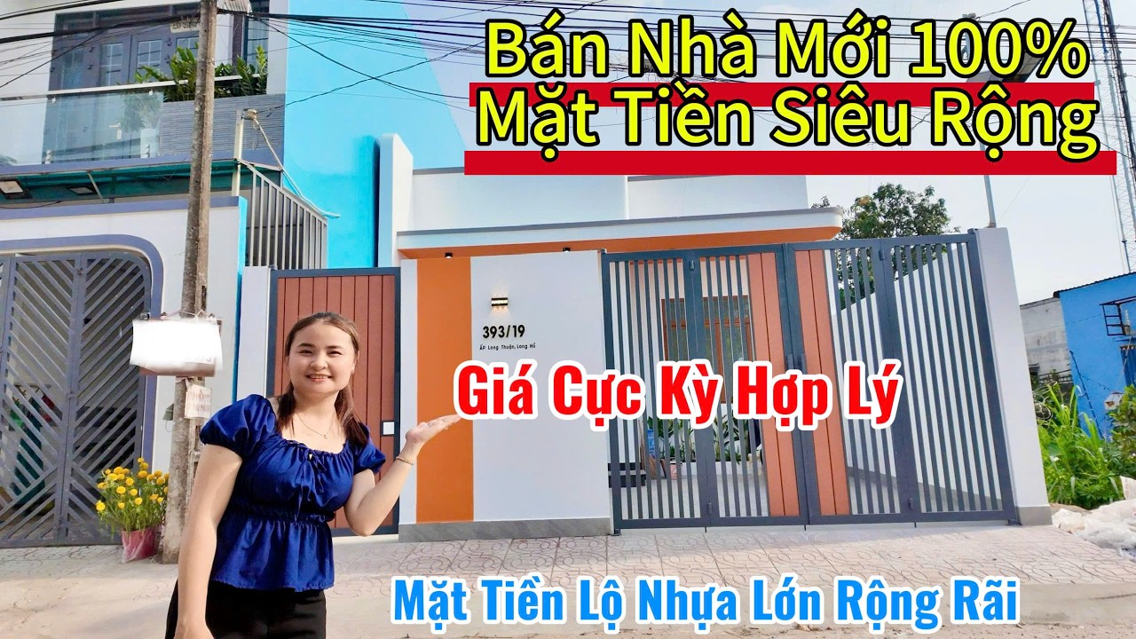 nhà đẹp giá rẻ lộ nhựa xe tải xe oto chạy thoải mái tại xã long phước huyện long hồ tỉnh vĩnh long