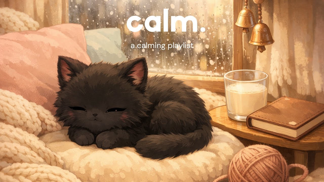 Cat Nap Lofi 🐾 Soft Bells, Purring Beats & Cozy Rain for Sweet Relaxation