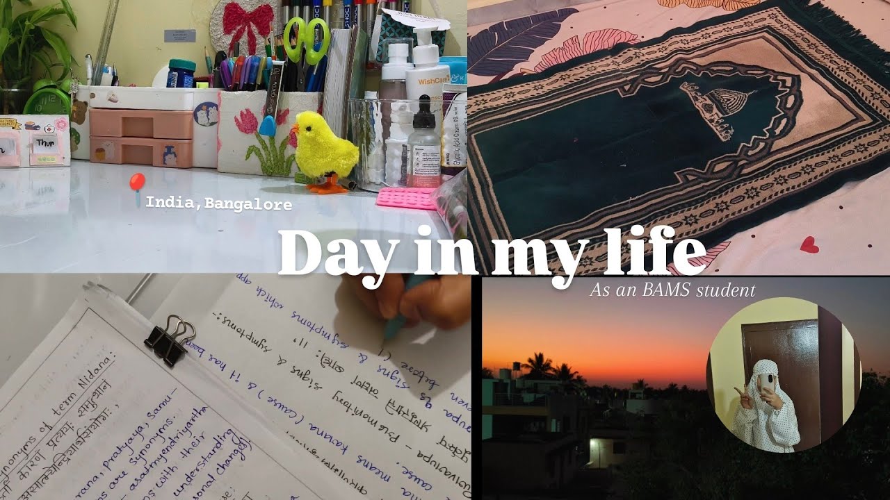 Day in my life as a bams student In India, Bangalore| unboxing, studying, practical classes etc....