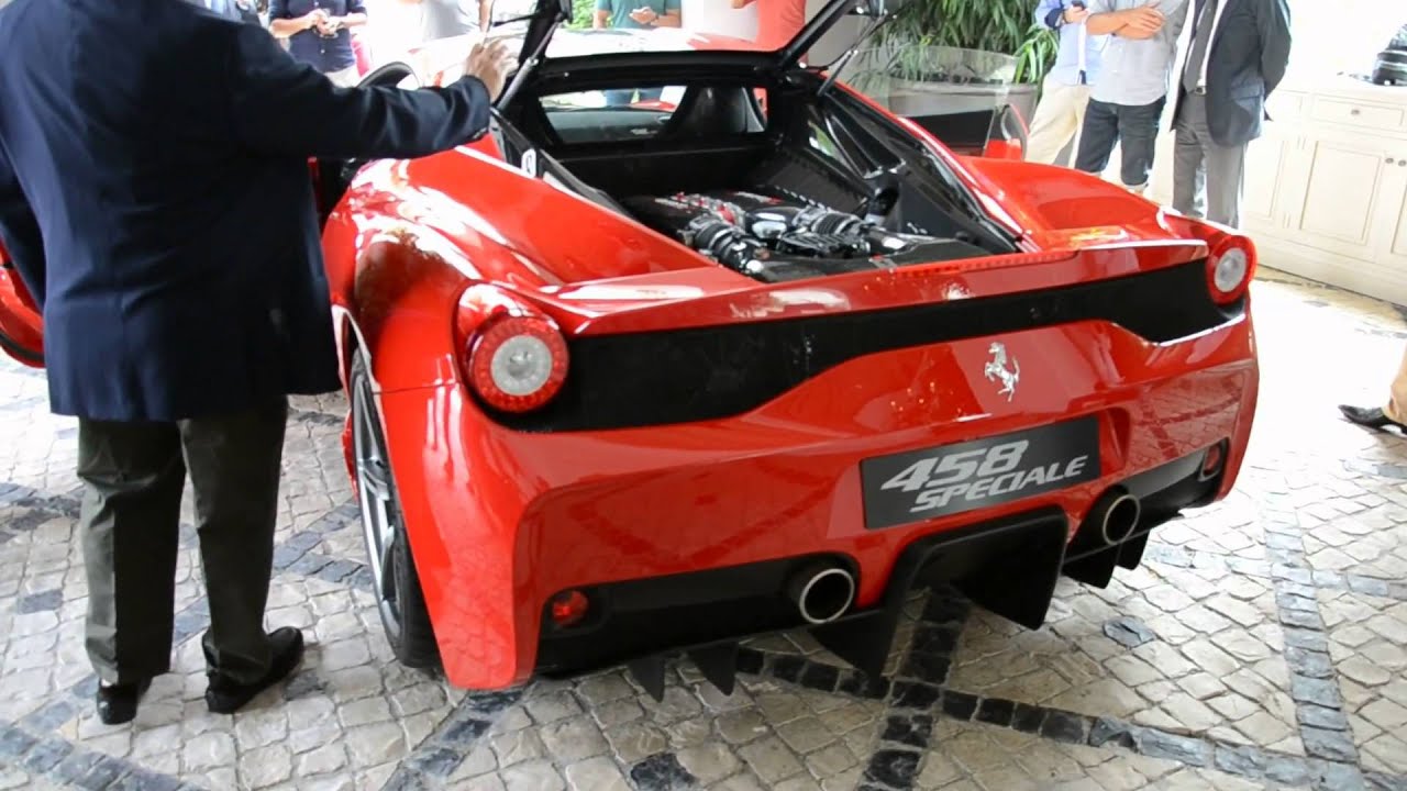 Presentation Ferrari 458 Speciale,