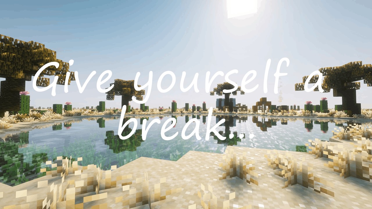 Relaxing Minecraft Ambience 🏝️ Relaxing Desert Oasis | Chill, Sleep, Study