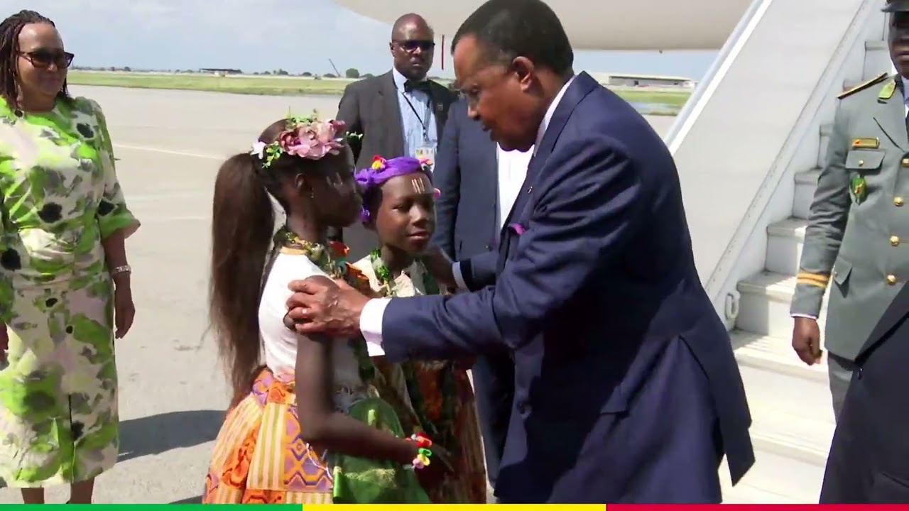 Accueil de Denis #Sassou N’Guesso  à #Abidjan