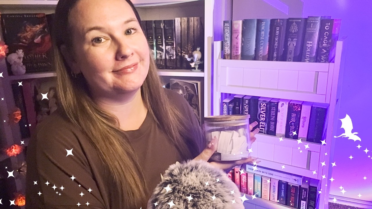 ASMR | TBR Prompt Jar Chooses My Reads For March! 📚✨ book tapping, whispering, tracing, page turning