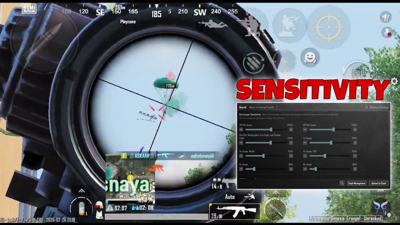 NEW UPDATE 4.2 CODE 🔥 PUBG MOBILE/BGMI SENSITIVITY SETTINGS 2026 | BEST SCOPE SENSITIVITY SETTING✅