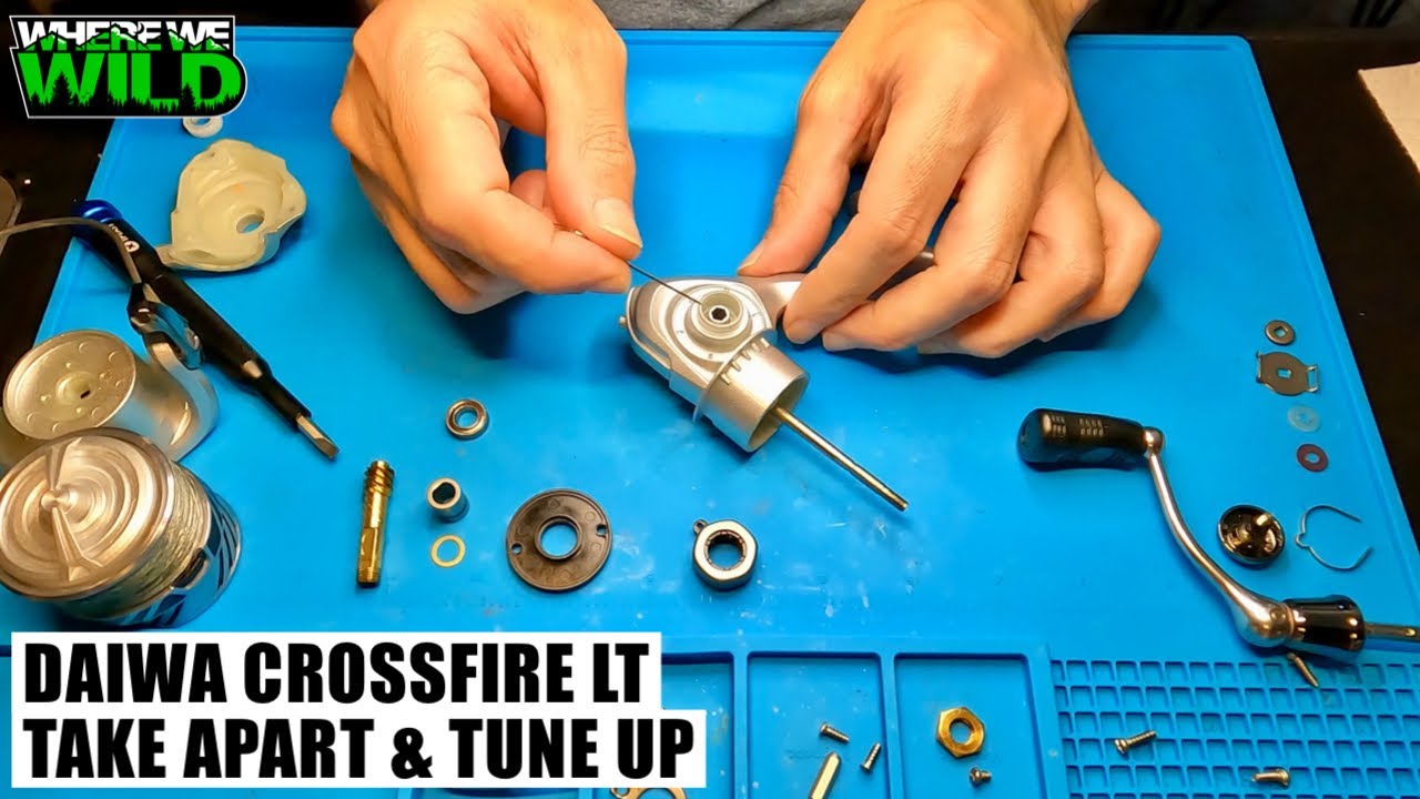DAIWA CROSSFIRE LT 3000 - Take Apart & Tune Up - Fishing Reel Maintenance