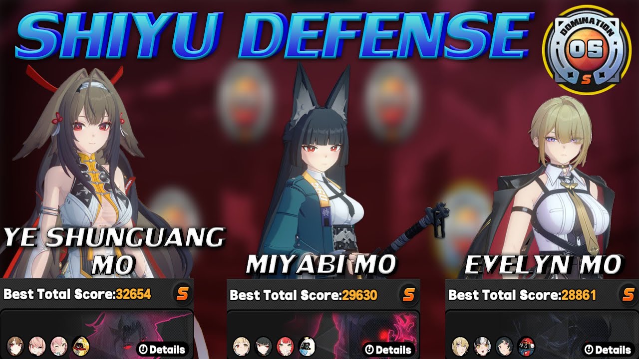 Shiyu Defense 5 - M0 Ye Shunguang | M0 Miyabi | M0 Evelyn - Zenless Zone Zero 2.5