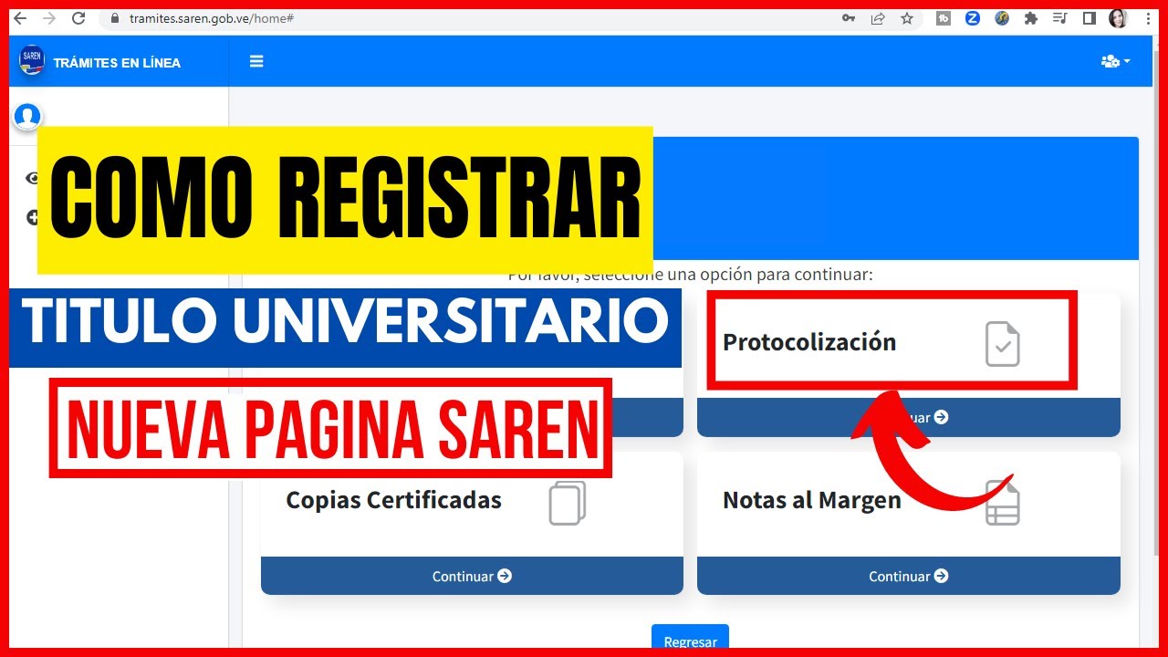 COMO REGISTRAR TITULO UNIVERSITARIO EN #SAREN 2023 Paso a Paso y Tips de Ayuda.