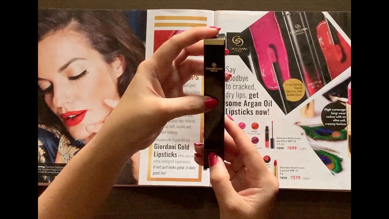 Oriflame Giordani Gold Iconic Lip Elixir SPF 15 Liquid Lipstick Review - By HealthAndBeautyStation