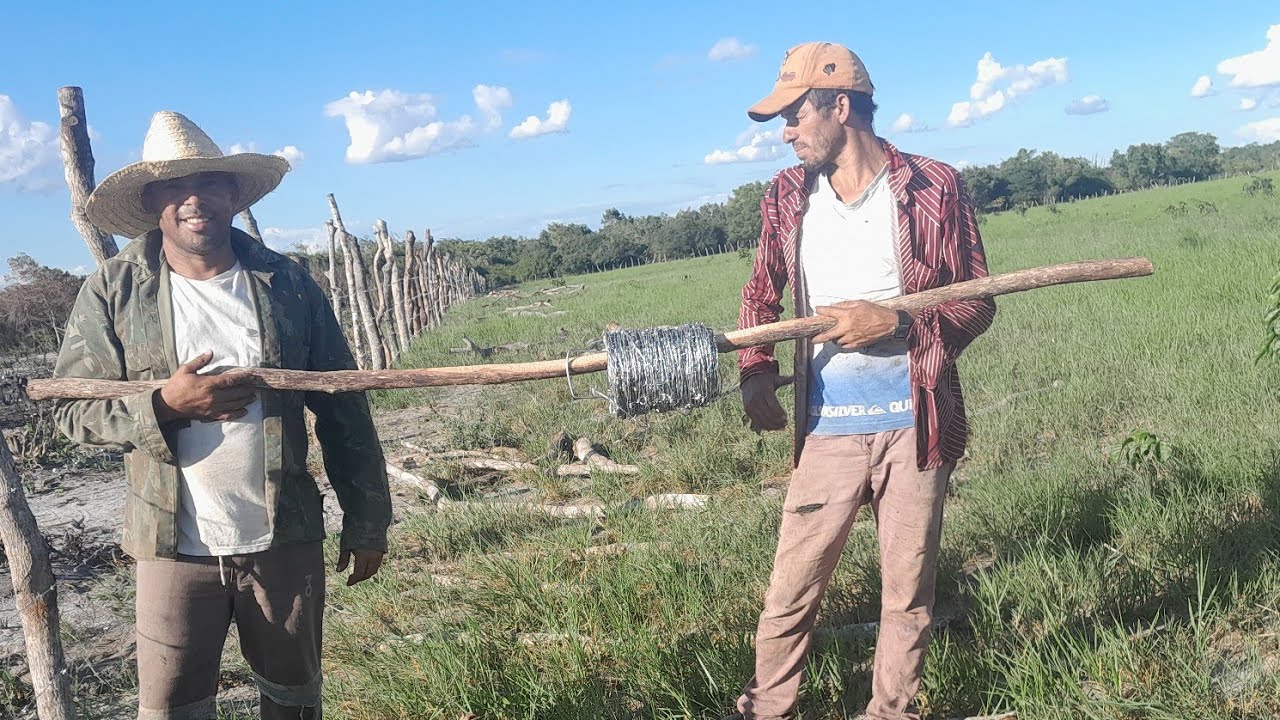 Como fazer CERCA DE ARAME farpado: Passo a passo para iniciantes