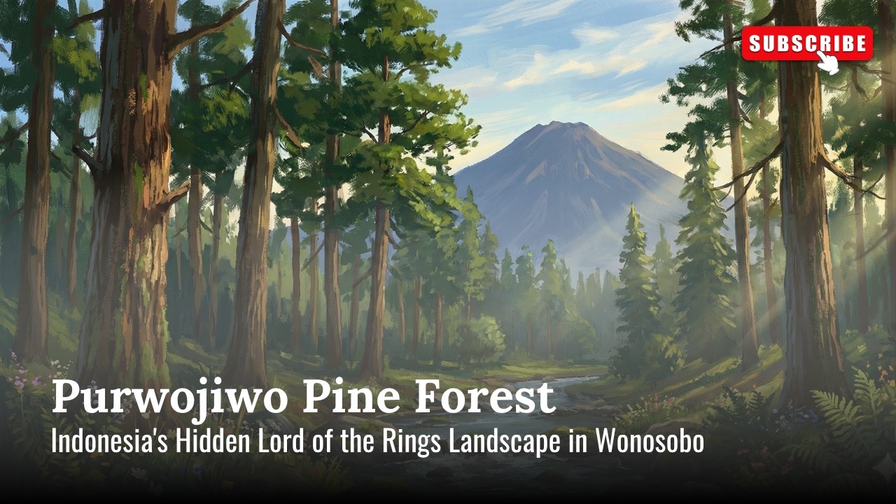 Hutan Pinus Purwojiwo Seperti di Film Lord of The Ring