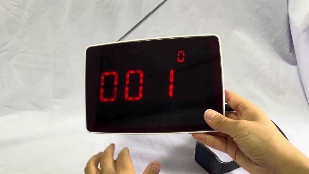 CTM368 display recevier and CTT25 call button operation way, wireless call system for restaurant