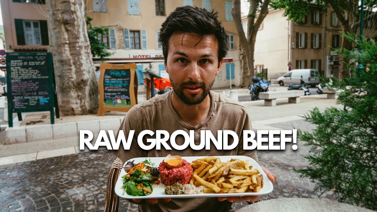 Americans Try Steak Tartare (Raw Minced Beef😳) & Other Popular Traditional French Food & Pastries!