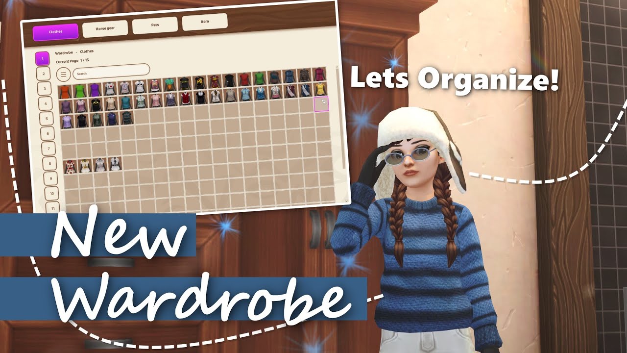 Organizing My Home Stables NEW WARDROBE! 👚 - Star Stable