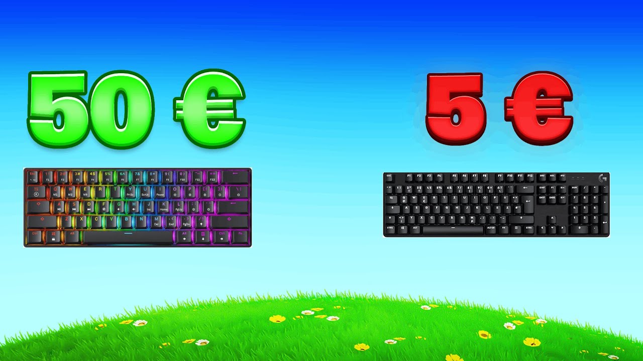 5€ VS 50€ TASTATUR IN FORTNITE