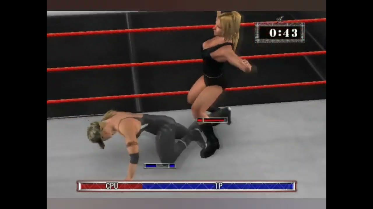 WWF RAW _Trish Stratus vs Sonya blade